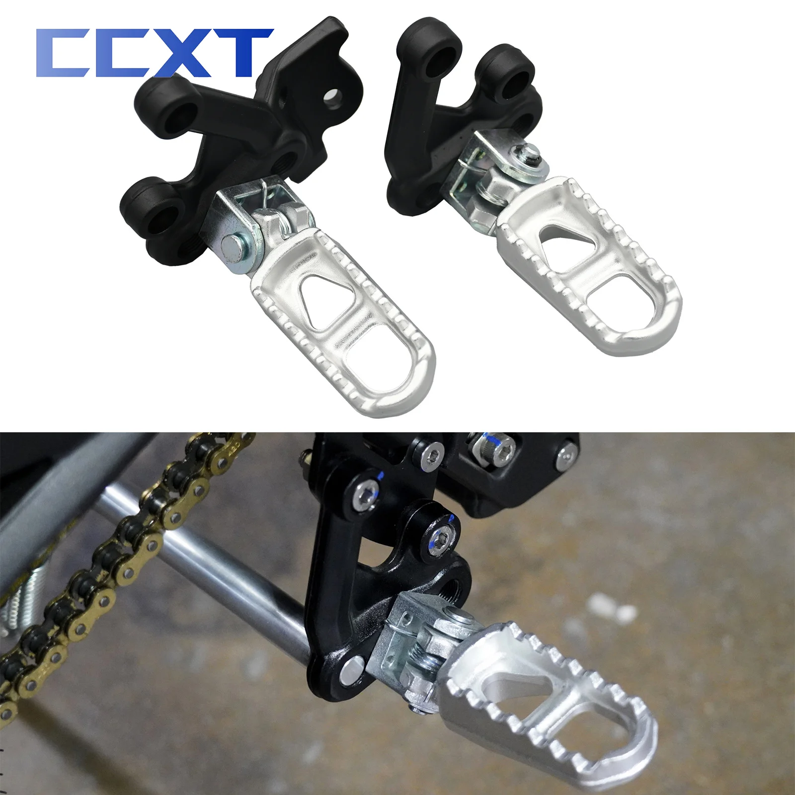 Motorcycle Footpegs Bracket Foot Pegs Rests Pedals For Sur Ron Sur-Ron S... - $15.95+