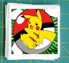 Pokemon Fabric Square 8x8 &quot; Quilt Block Panel Sewing Quilting Crafting PFP74963 - £3.54 GBP