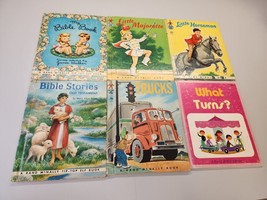 Lot of 6 children&#39;s rand mcnally books Mixed Lot Vintage bible little trucks - £5.94 GBP