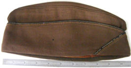 Vintage WW2 Wool Army Officer Garrison Cap Named    c - €25,32 EUR