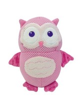 PinkOwl Baby Plush Stuffed Rattle Toy Pink Mesh And Velour Fabric 6in X 5in - £9.00 GBP