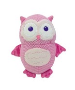 PinkOwl Baby Plush Stuffed Rattle Toy Pink Mesh And Velour Fabric 6in X 5in - €9,90 EUR