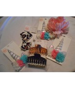 NEW lot women&#39;s girls Hair clips, Hair bows &amp; Unicorn headwraps Wonder N... - £10.35 GBP