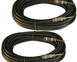14 Gauge Dj Pa Monitor Amplifier To Speaker Cables 25Ft Foot 2 Pack 1/4&quot;... - £46.96 GBP