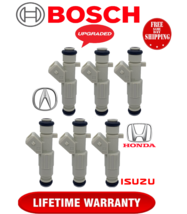 UPGRADED OEM Bosch x6 4 hole IV gen 22LB Fuel Injectors for Honda Acura Isuzu - £105.24 GBP