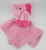 Blankets &amp; Beyond Elephant Pink Baby Lovey &amp; Security Blanket B16 - £11.72 GBP