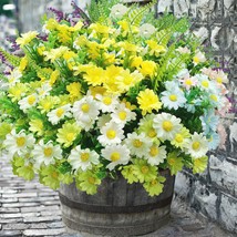 20Pcs Artificial Flowers For Outdoors, Artificial Plants Uv Resistant Fake - £27.63 GBP