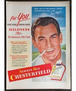 Vintage 1951 Chesterfield Cigarettes Ben Hogan Full Page Original Ad 823 - £5.44 GBP
