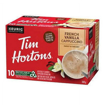 Tim Horton&#39;s French Vanilla Cappuccino--K-Cups--9-Count--See Description - £4.36 GBP