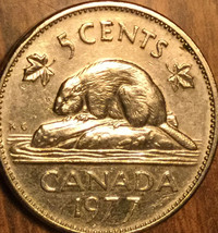 1977 CANADA 5 CENTS COIN - $1.84
