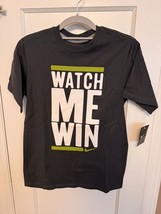 NIKE Boys  Short Sleeve T-shirt Tee Top Blue Size LARGE &quot;WATCH ME WIN&quot; - $14.84