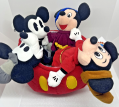 Disney Store World 70th Anniversary Mickey Bean Bag Set 70 Happy Years P... - $18.49