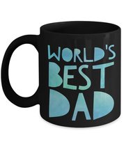 Funny Dad Coffee Mug - WORLDS BEST DAD - Cute Father Gift, Fathers Day Daddy Bir - £14.76 GBP