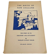 The Birth of New England Vintage Book Settlement Map Thurlow Stanley Wid... - $37.39