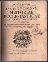 Church History 1755 Institutionum Historiae Ecclesiasticae Von Mosheim - $587.55