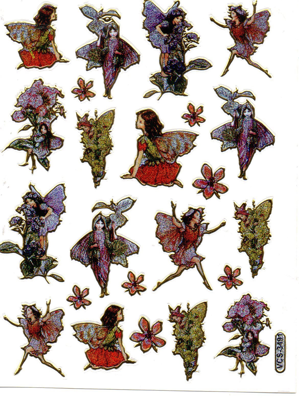 D553 fairy tale legend Sticker Decal Kids Glitter 13x10 cm / 5x4 inch - $1.99