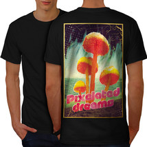 Pixelated Dreams Fashion Shirt Mushroom Fun Men T-shirt Back - £10.41 GBP