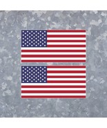 (2) 4&quot; American Flag Sticker Die Cut Vinyl Decal Vinyl - American Made F... - $5.31 CAD