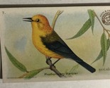 Prothonotary Warbler Victorian Trade Card Arm And Hammer VTC 5 - £4.71 GBP