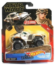 1 Star Wars Rey All Terrain Hot Wheels Character Car Die Cast Working Suspension - £14.93 GBP
