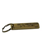 Vintage Brass U.S.S. CONSTELLATION CV 64 Keychain Solid Brass Nautical K... - $46.62 CAD