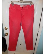 ABERCROMBIE &amp; FITCH BUTTON DOWN FLY RED JEANS SIZE 32 X 32 MEN&#39;S EUC - $31.15
