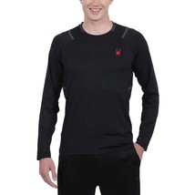 Spyder Active Crew Neck Long Sleeve Shirt Black Men’s Sz XL NWT - $307.63 MXN