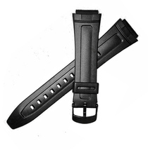 Replacement PU Rubber Black Resin Watch Band Strap Fits W-210 / W210 / W 210 - £8.78 GBP