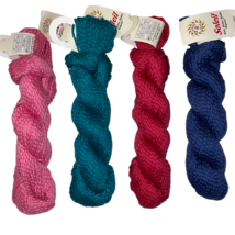 Universal SOLEIL Worsted Cotton Twist Yarn in Teal, Pink, Red Vivid Colors! - £6.02 GBP
