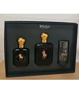 POLO RALPH LAUREN 3 PCS GIFT SET MEN 4.2.OZ EDT SP 2.OZ EDT SP 2.5.OZ DE... - $169.25 CAD