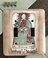 DecoPlate &quot;Our Gardening Angel&quot; Folk Double Light Switch Cover Plate (L.... - $220.70 MXN