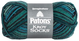 Spinrite Patons Kroy Socks Yarn-Turquoise Stripes - $20.32