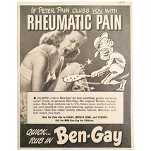 1947 Ben Gay Peter Pain Relief Medicine Advertisement Medical Menthol DW... - $368.56 MXN
