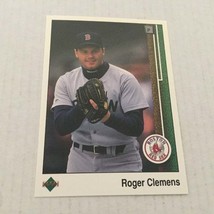 1989 Upper Deck Boston Red Sox Roger Clemens Trading Card #195 - £3.13 GBP