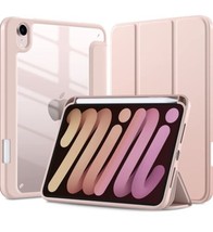 Apple iPad Mini 2021 6th Generation 8.3&#39;&#39; Hard Case Clear Back Shell Stand Cover - £10.85 GBP