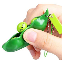 Edamame Pea Pod Keychain Fidget Toy - £8.62 GBP