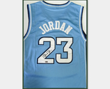 Michael Jordan Hand-Signed And Framed #23 North Carolina Blue Jersey - COA - $780.00