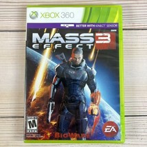 Mass Effect 3 (Xbox 360, 2012) Complete 2 Disc Game Tested/Working -CIB -Kinect - £4.54 GBP