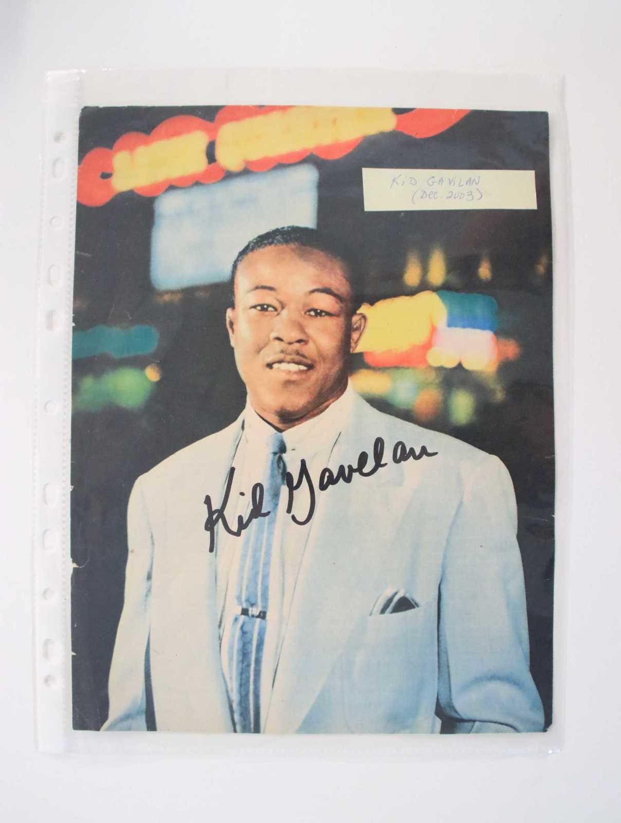 Kid Gavilan (d. 2003) Signed Autographed Vintage Magazine 8x10 Photo - $34.99
