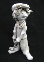 Vintage Dino Bencini Golf boy Figurine ITALY Art Pottery Golfing Man Scu... - £15.78 GBP
