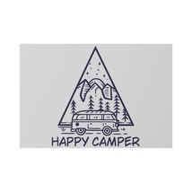 Personalized "Happy Camper" Lawn Sign| Outdoor Decor | RV Campervan | Forest Adv - $48.41