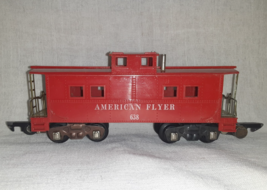 Vintage American Flyer No. 638 Train Caboose - Red with Link Couplers - $183.44 MXN