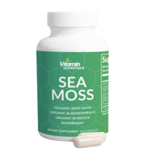 Organic Sea Moss - 60 Capsules - Irish Moss, Bladderwrack, Burdock, BioPerine - £23.42 GBP