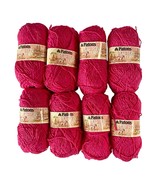 Patons Cotton Top Yarn Lot of 8 Bubblegum Pink New 50 grams 1.75 oz #6447 - €25,43 EUR