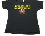 Donkey Kong Country Returns It&#39;s On Like T Tee Shirt Mens L Black - $37.04