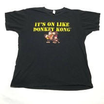 Donkey Kong Country Returns It&#39;s On Like T Tee Shirt Mens L Black - £27.68 GBP