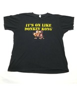 Donkey Kong Country Returns It&#39;s On Like T Tee Shirt Mens L Black - $37.04