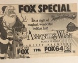 Annabelle’s Wish TV Guide Print Ad Christmas TPA7 - $5.93