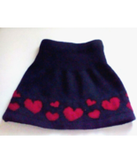 Disney Classics Girl&#39;s Navy Red Hearts Embossed Skirt Size 3T - $9.80