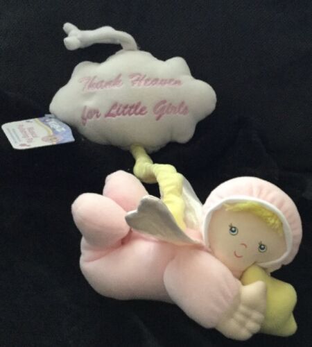 KIDS II 2 Thank Heaven For Little Girls Angel W/Star Cloud Plush Toy NWT WORKS - £18.13 GBP